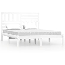 Bedframe Massief Grenenhout 160 x 200 cm Wit