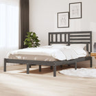 Bedframe Massief Grenenhout 160 x 200 cm Grijs