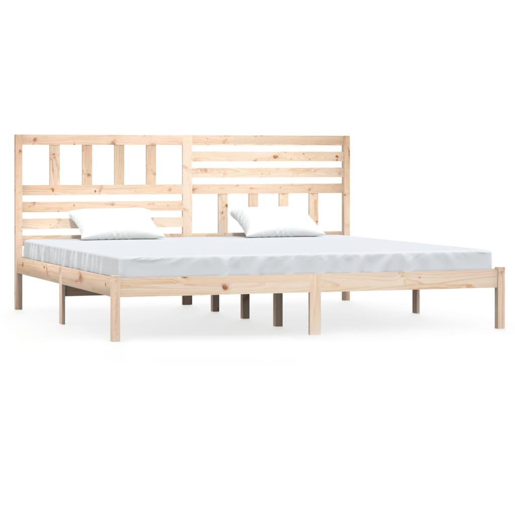 Bedframe Massief Grenenhout Super King 180 x 200 cm Naturel