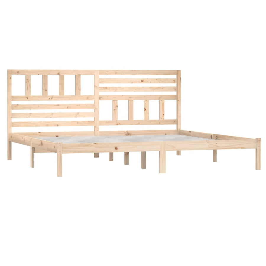 Bedframe Massief Grenenhout Super King 180 x 200 cm Naturel