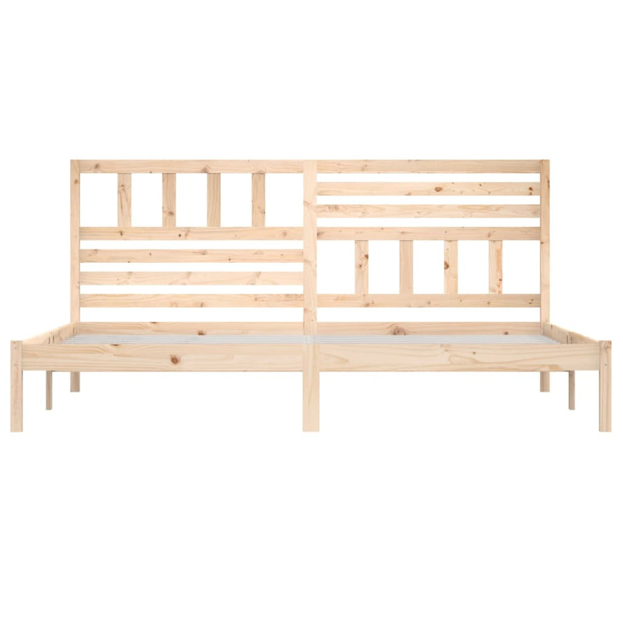 Bedframe Massief Grenenhout Super King 180 x 200 cm Naturel