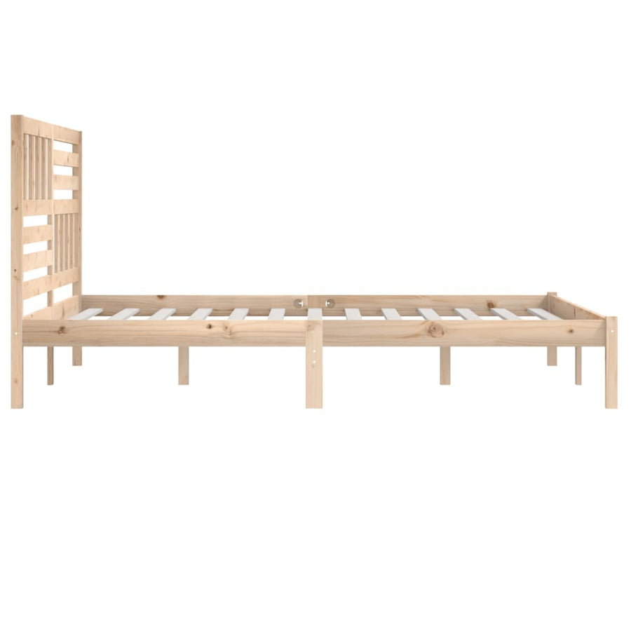 Bedframe Massief Grenenhout Super King 180 x 200 cm Naturel