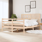 Bedframe Massief Hout 160 x 200 cm Naturel