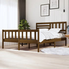 Bedframe Massief Hout 160 x 200 cm Honingbruin