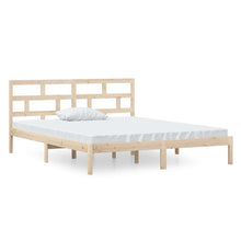 Bedframe Massief Hout 4Ft Small Double 120 x 190 cm Naturel