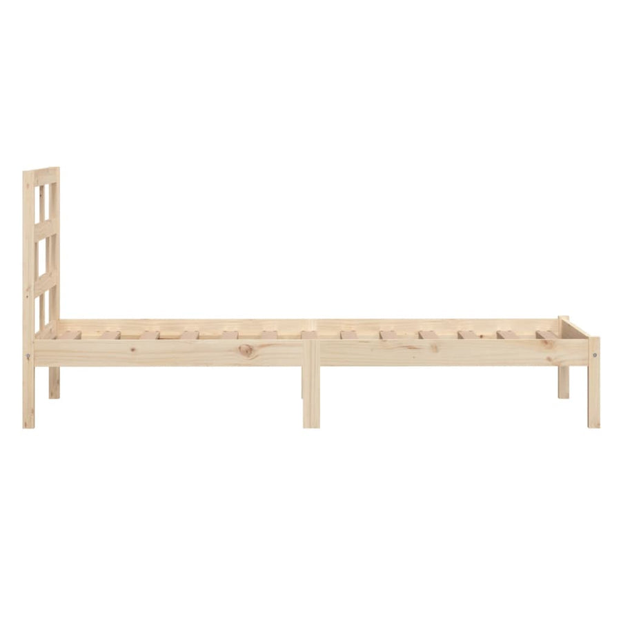 Bedframe Massief Grenenhout 90 x 200 cm Naturel