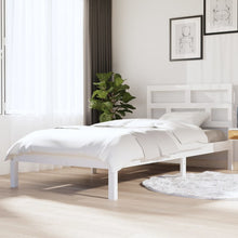 Bedframe Massief Grenenhout 90 x 200 cm Wit