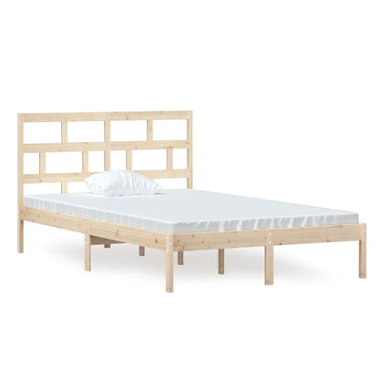 Bedframe Massief Grenenhout 120 x 200 cm Naturel