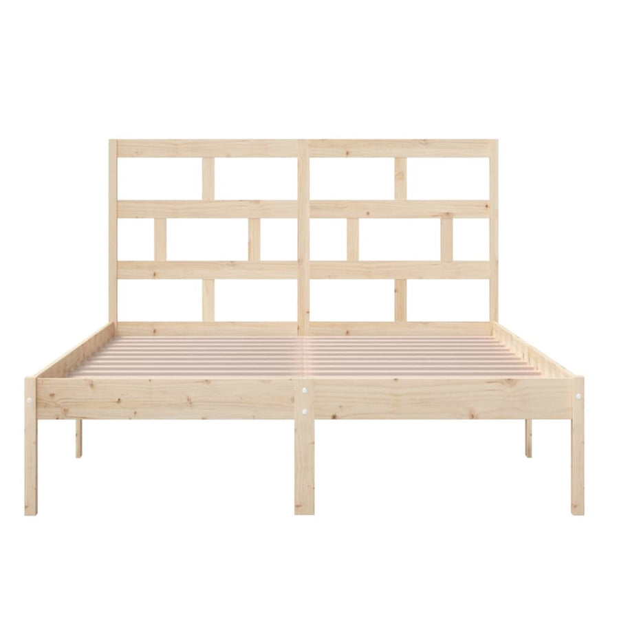 Bedframe Massief Grenenhout 140 x 200 cm Naturel