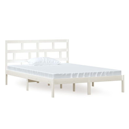 Bedframe Massief Grenenhout 140 x 200 cm Wit
