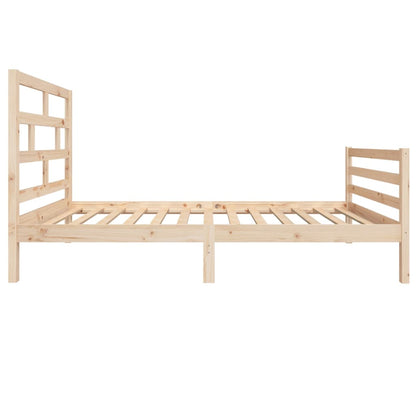 Bedframe Massief Grenenhout 100 x 200 cm Naturel