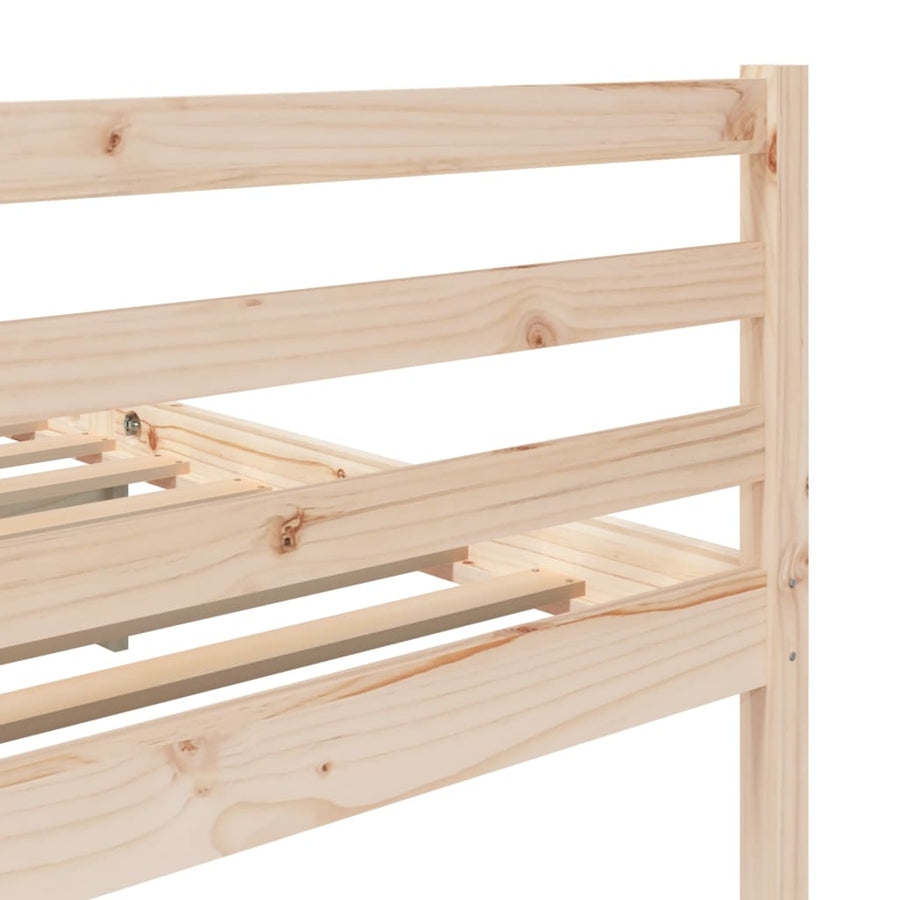 Bedframe Massief Grenenhout 100 x 200 cm Naturel