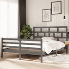 Bedframe Massief Grenenhout 160 x 200 cm Grijs