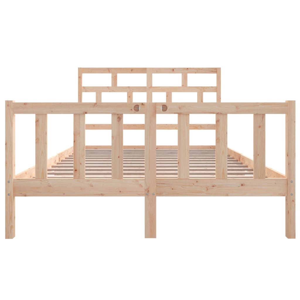 Bedframe Massief Grenenhout 160 x 200 cm Naturel