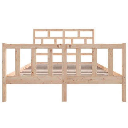 Bedframe Massief Grenenhout 160 x 200 cm Naturel