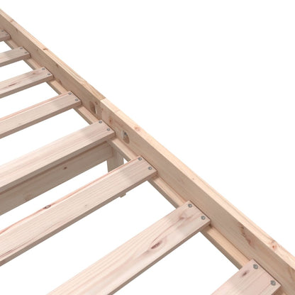 Bedframe Massief Grenenhout 160 x 200 cm Naturel