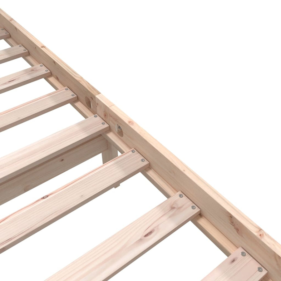 Bedframe Massief Grenenhout 160 x 200 cm Naturel