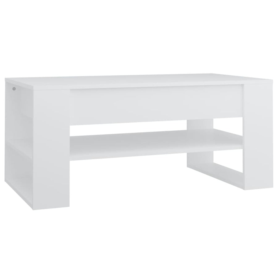 Salontafel 02X55X45 Cm Bewerkt Hout Wit