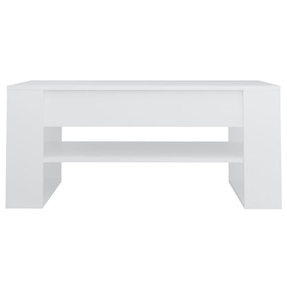 Salontafel 02X55X45 Cm Bewerkt Hout Wit