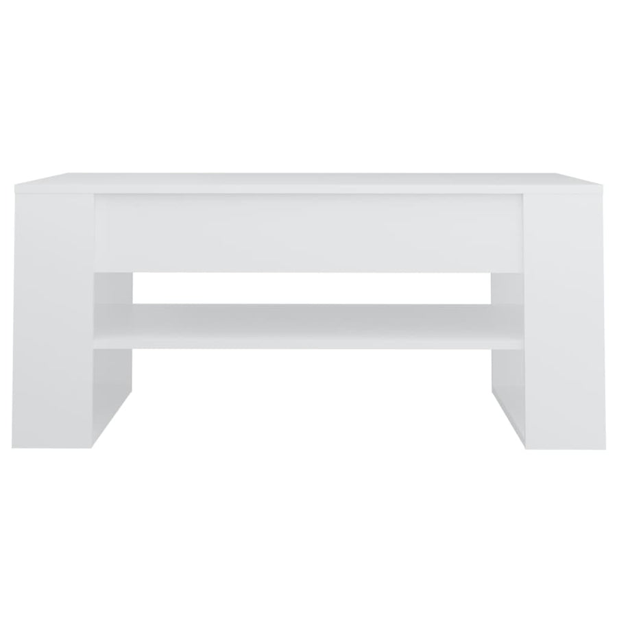 Salontafel 02X55X45 Cm Bewerkt Hout Wit