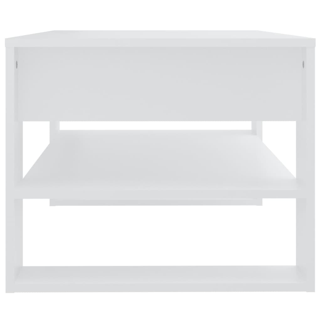 Salontafel 02X55X45 Cm Bewerkt Hout Wit