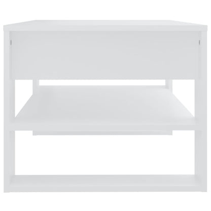 Salontafel 02X55X45 Cm Bewerkt Hout Wit