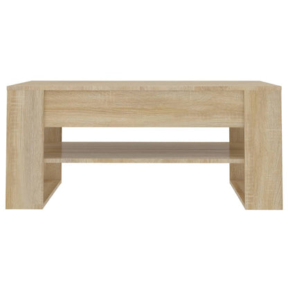 Salontafel 02X55X45 Cm Bewerkt Hout Kleurig Sonoma eiken