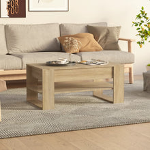 Salontafel 02X55X45 Cm Bewerkt Hout Kleurig Sonoma eiken