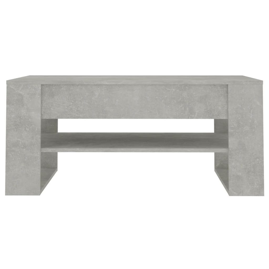 Salontafel 02X55X45 Cm Bewerkt Hout Betongrijs