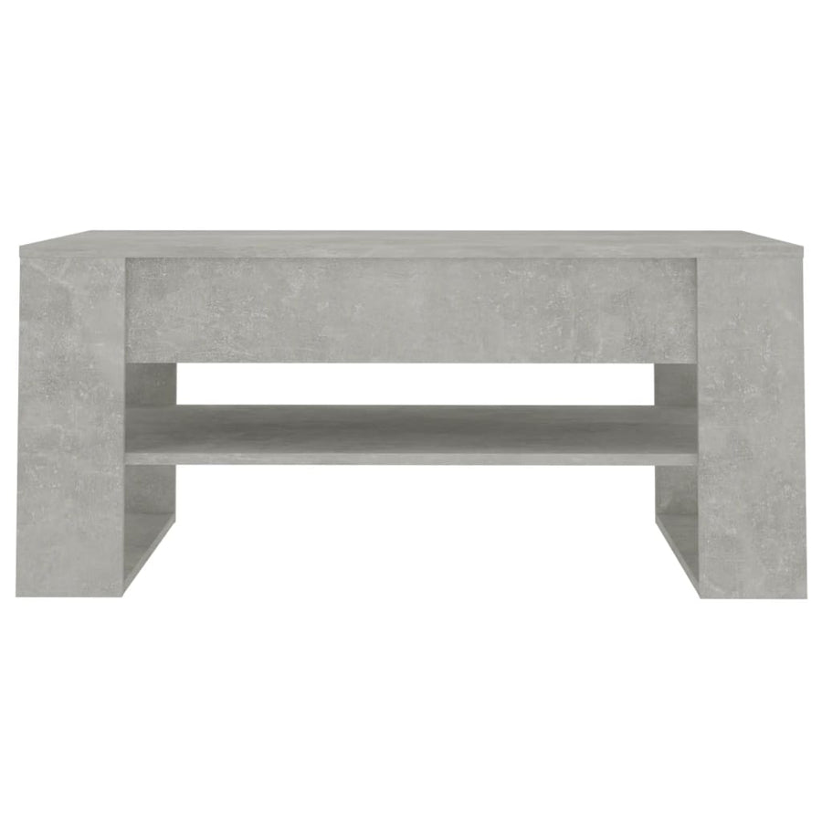 Salontafel 02X55X45 Cm Bewerkt Hout Betongrijs