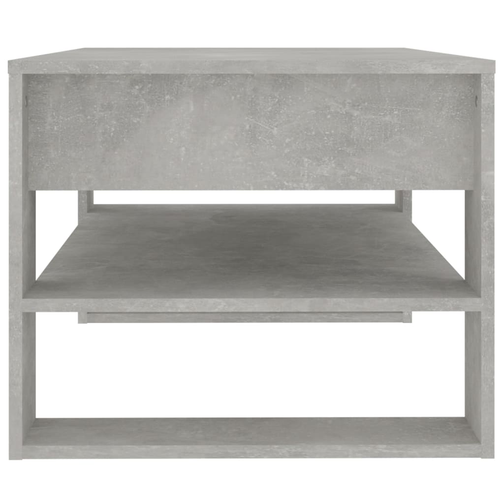 Salontafel 02X55X45 Cm Bewerkt Hout Betongrijs