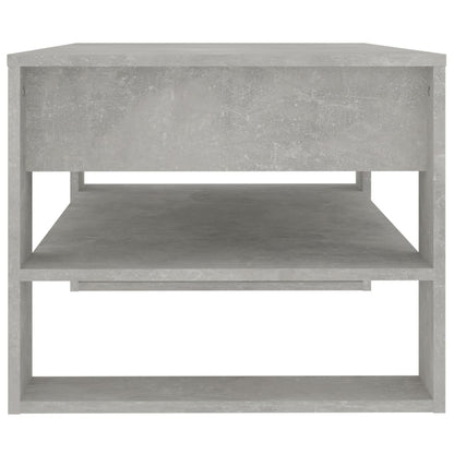 Salontafel 02X55X45 Cm Bewerkt Hout Betongrijs