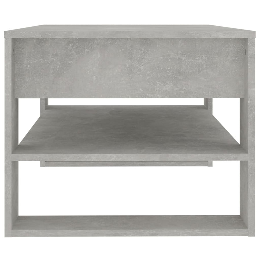 Salontafel 02X55X45 Cm Bewerkt Hout Betongrijs