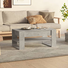 Salontafel 02X55X45 Cm Bewerkt Hout Betongrijs