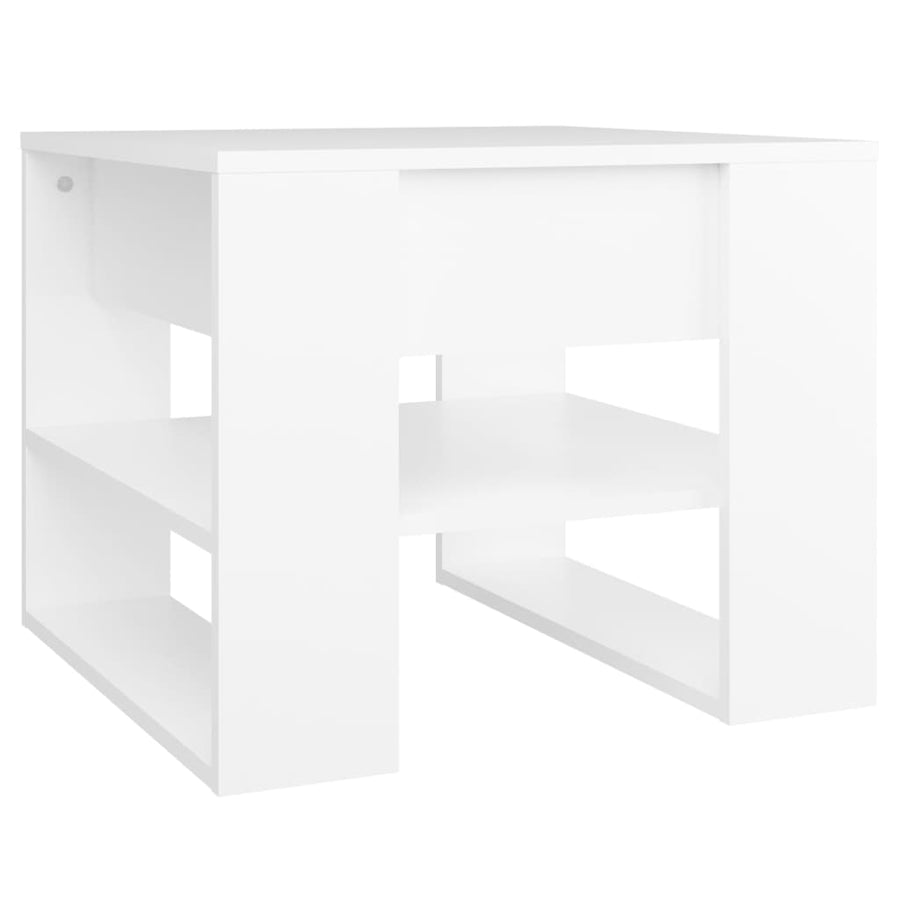 Salontafel 55,5X55X45 Cm Bewerkt Hout Wit