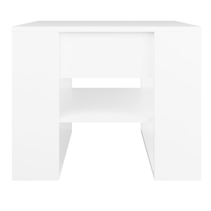 Salontafel 55,5X55X45 Cm Bewerkt Hout Wit