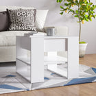 Coffee table 55.5x55x45 cm treated wood white