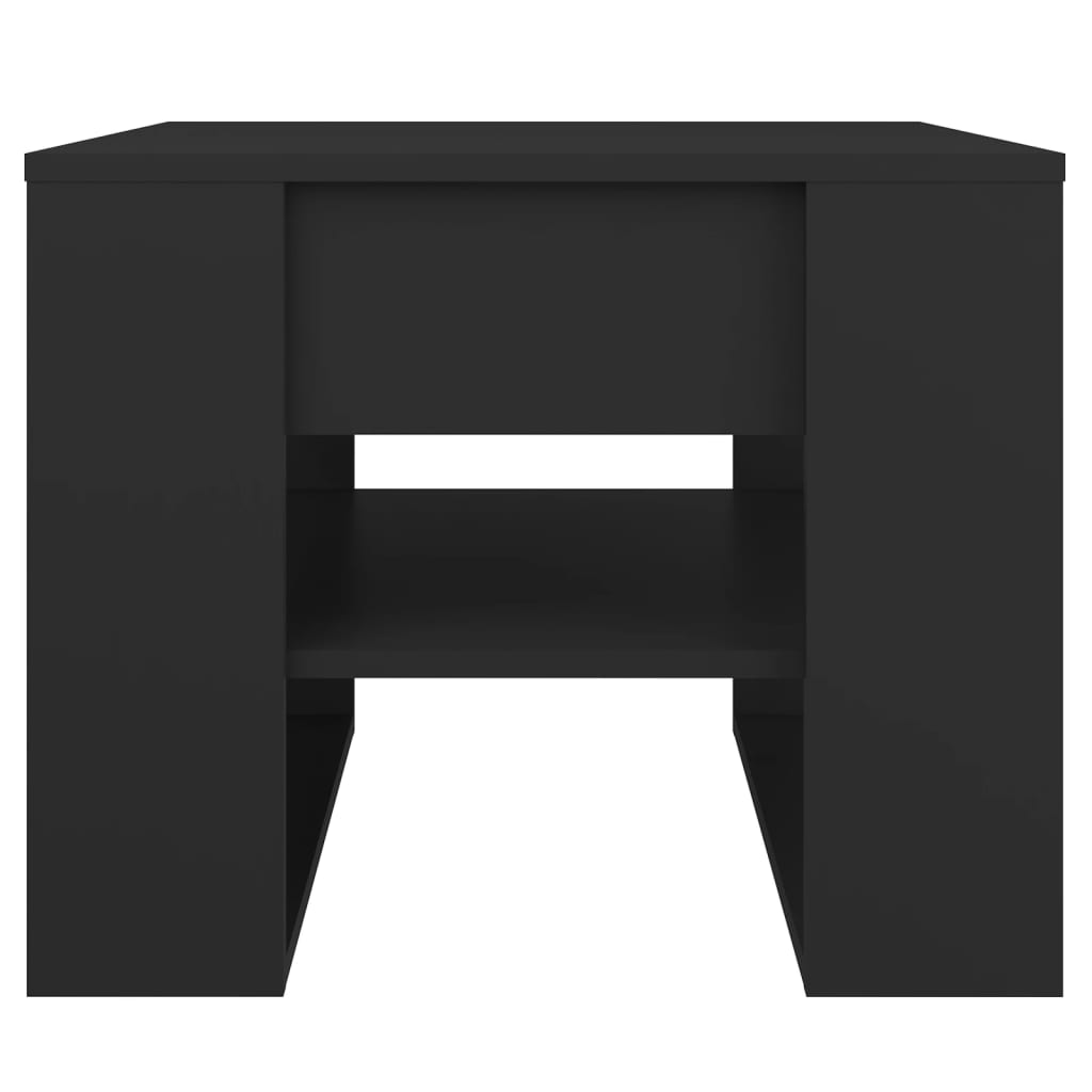 Salontafel 55,5X55X45 Cm Bewerkt Hout Zwart