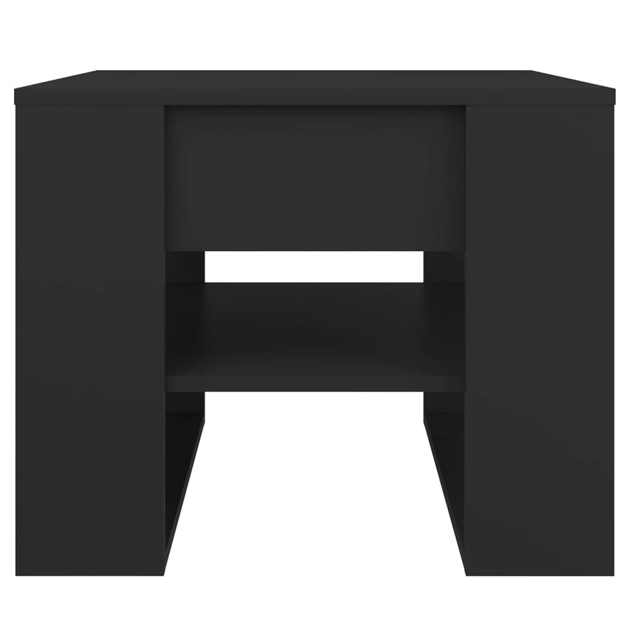Salontafel 55,5X55X45 Cm Bewerkt Hout Zwart