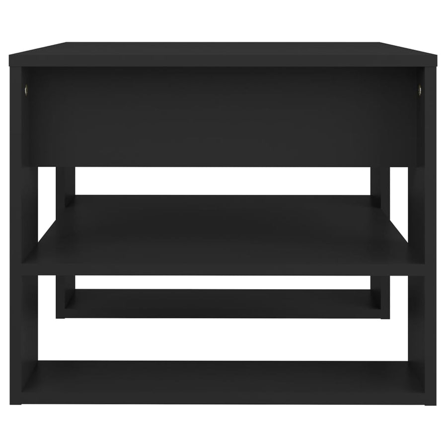 Salontafel 55,5X55X45 Cm Bewerkt Hout Zwart