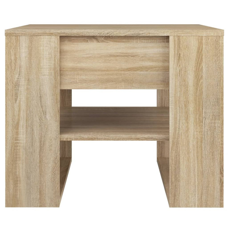 Salontafel 55,5X55X45 Cm Bewerkt Hout Kleurig Sonoma eiken