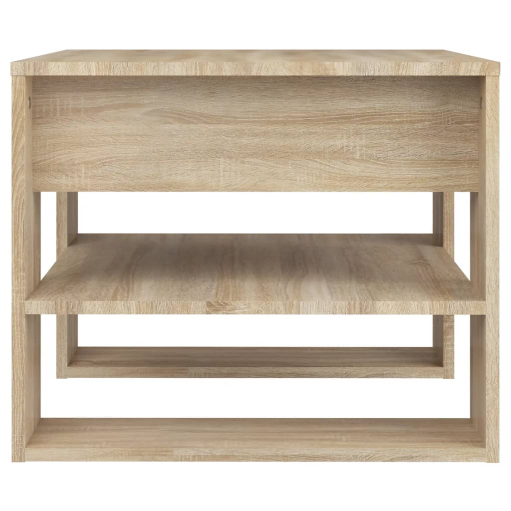 Salontafel 55,5X55X45 Cm Bewerkt Hout Kleurig Sonoma eiken