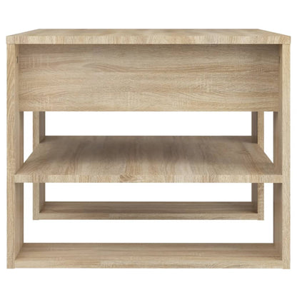 Salontafel 55,5X55X45 Cm Bewerkt Hout Kleurig Sonoma eiken