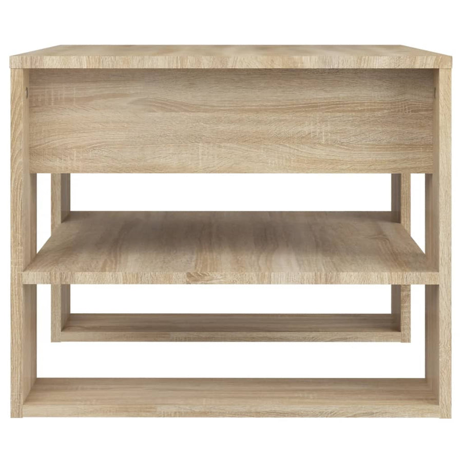 Salontafel 55,5X55X45 Cm Bewerkt Hout Kleurig Sonoma eiken