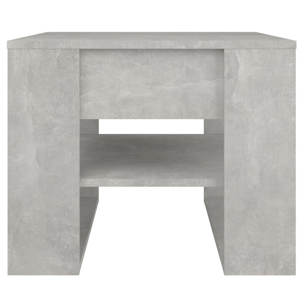 Salontafel 55,5X55X45 Cm Bewerkt Hout Betongrijs 1