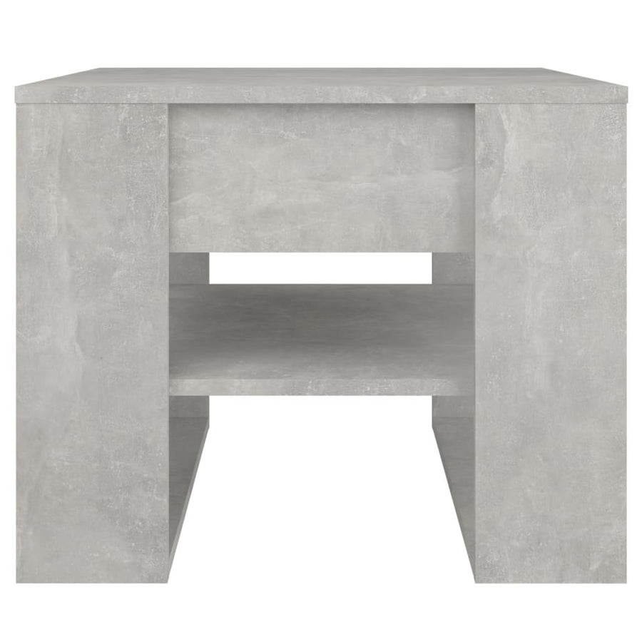 Salontafel 55,5X55X45 Cm Bewerkt Hout Betongrijs 1