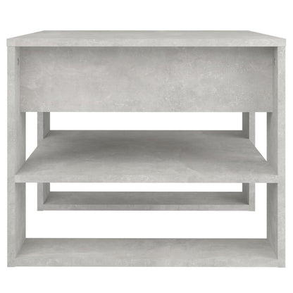 Salontafel 55,5X55X45 Cm Bewerkt Hout Betongrijs 1