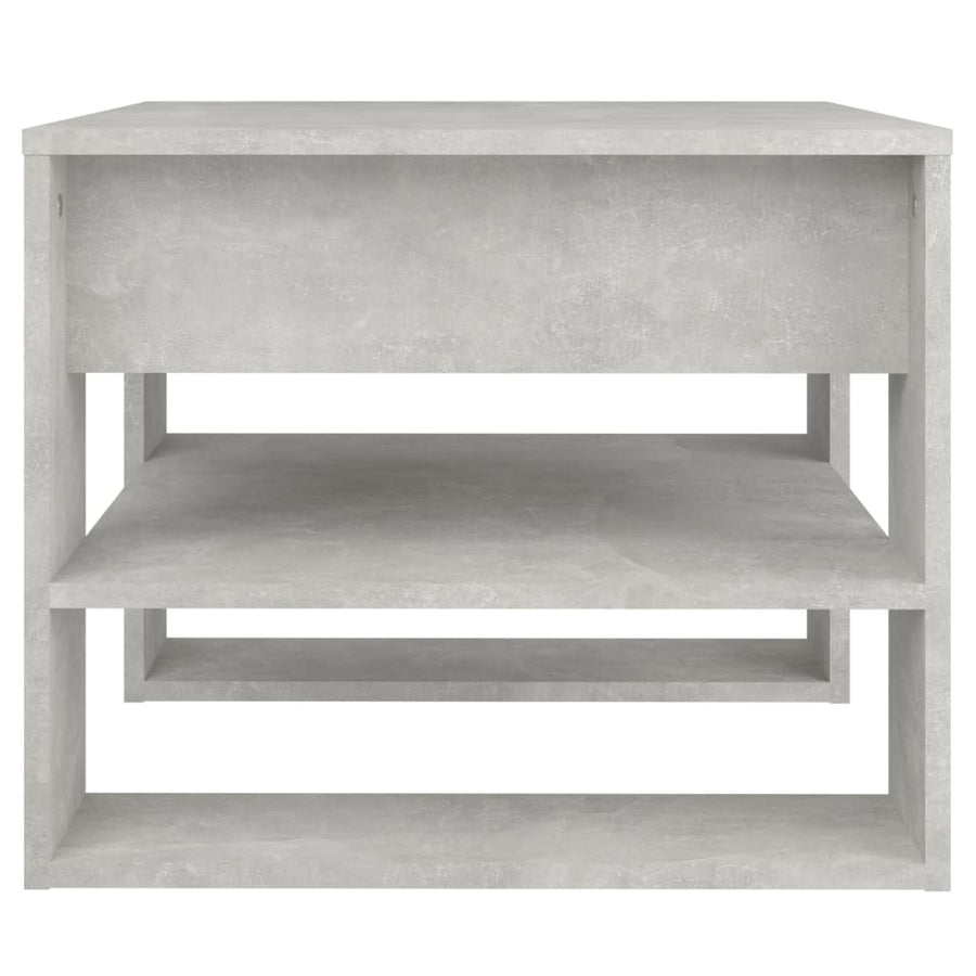 Salontafel 55,5X55X45 Cm Bewerkt Hout Betongrijs 1