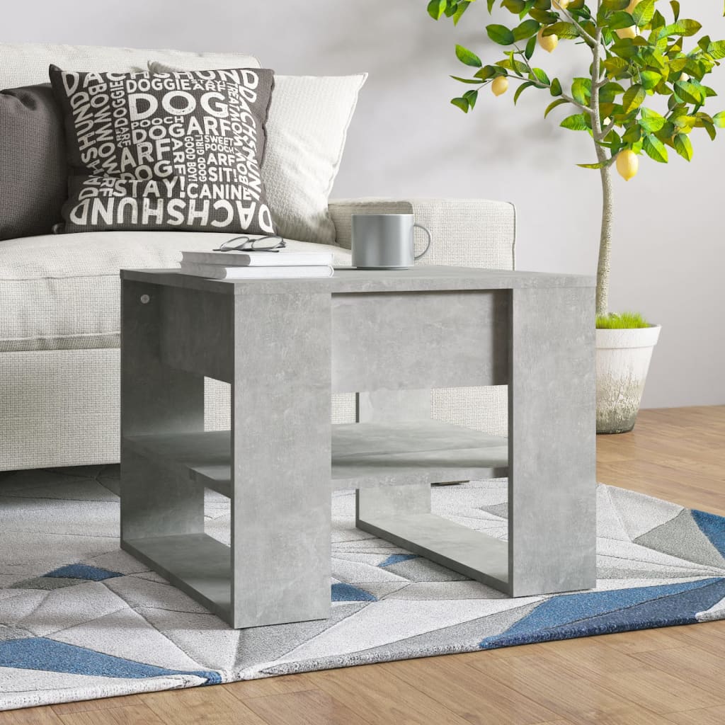 Salontafel 55,5X55X45 Cm Bewerkt Hout Wit