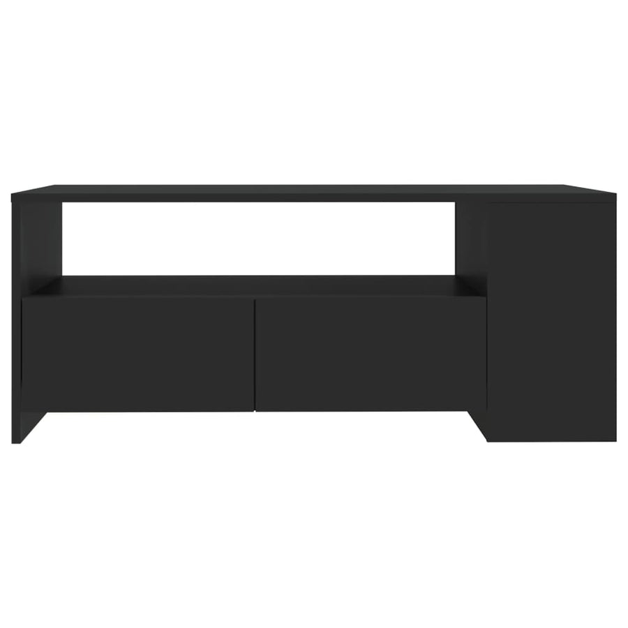 Salontafel 02X50X45 Cm Bewerkt Hout Zwart
